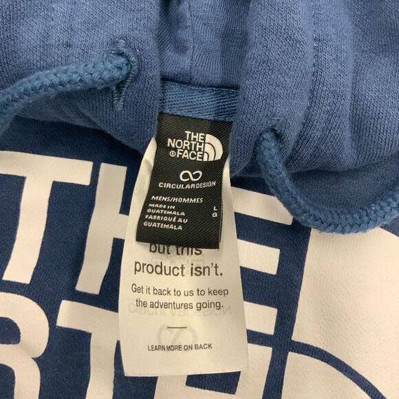 Men’s The North Face Pullover Hoodie Blue Size Large - Picture 3 of 3